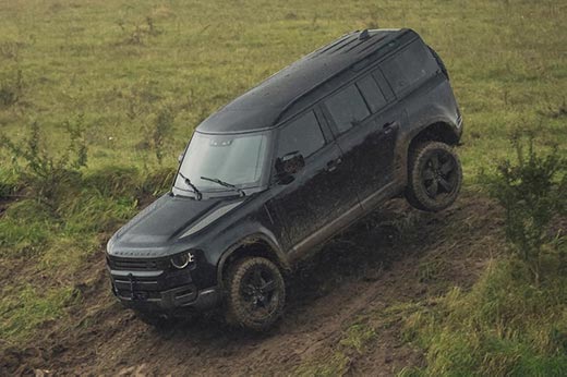 Land Rover’s newest Defender seen on-set of the latest James Bond film